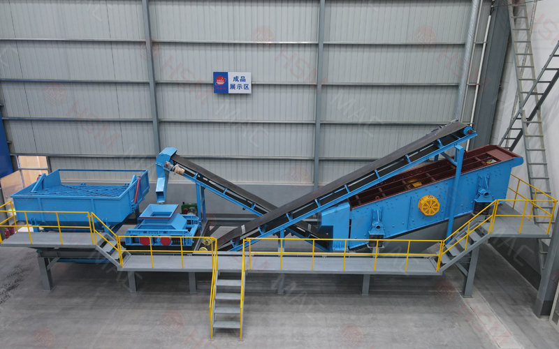 銑刨料破碎篩分生產線,瀝青銑刨料破碎機價格,瀝青路面破碎機廠家,華盛銘篩分破碎一體機型號